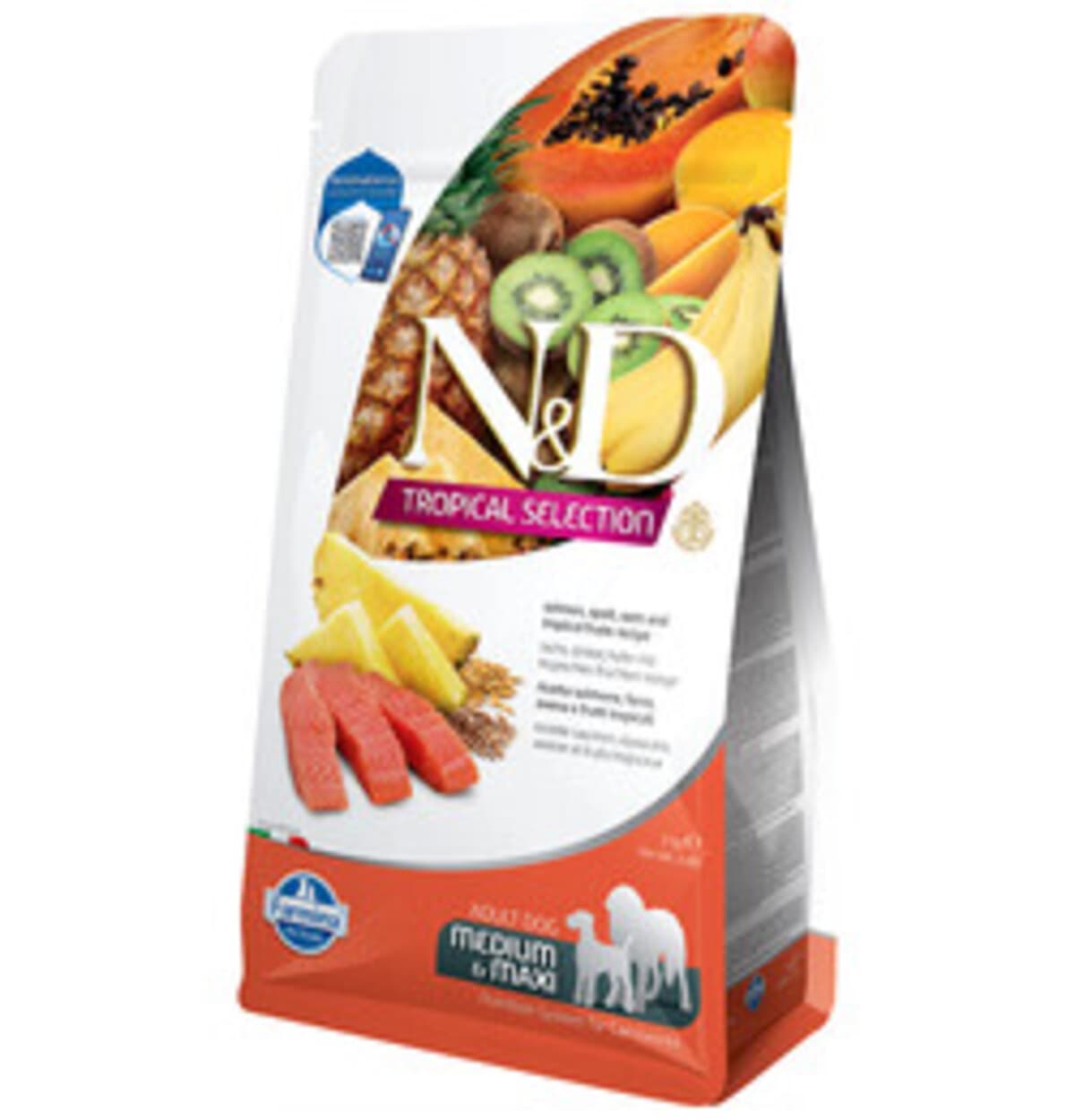 ND Tropical Selection Somon ve Meyveli Orta ve Büyük Irk Köpek Maması 2 Kg