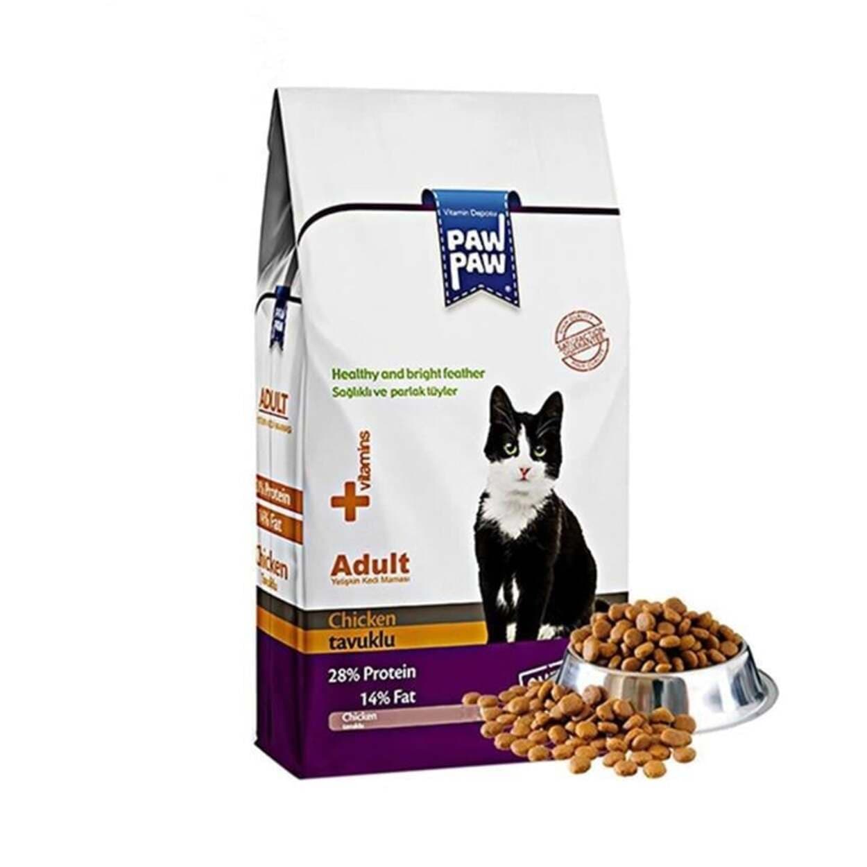 Paw Paw Tavuk Etli Yetişkin Kedi Maması 15 Kg