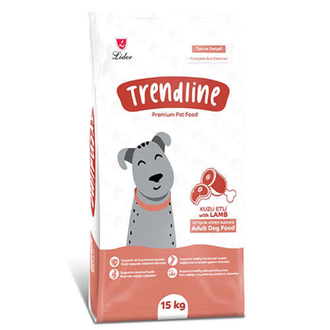 Trendline Kuzu Etli Köpek Maması 15 Kg